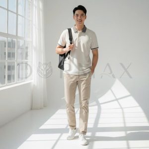 Áo polo contrast DORMAX APD03 - Ảnh 9