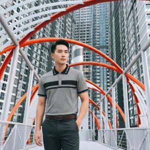 Áo polo dệt jacquard DORMAX APD10 - Ảnh 10