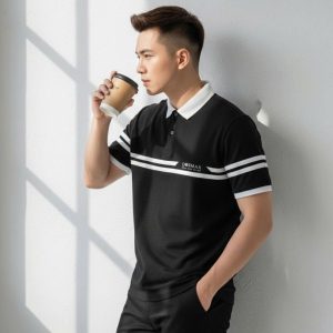 Áo polo kẻ sọc ngang ngực iconic DORMAX APD08 - Ảnh 4
