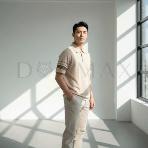 Áo polo phối sọc tay áo DORMAX APD06 - Ảnh 3