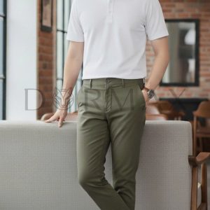 Quần kaki dài form regular fit DORMAX DKK01 - Ảnh 4