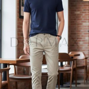Quần kaki dài form regular fit DORMAX DKK01 - Ảnh 3
