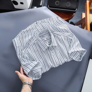 Sơ mi kẻ sọc seersucker DORMAX DS02 - Ảnh 5