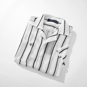 Sơ mi lưới dệt kim thêu logo DORMAX DS06 - Ảnh 7