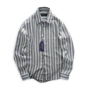 Sơ mi sọc tay dài cotton thêu DORMAX DS05 - Ảnh 15