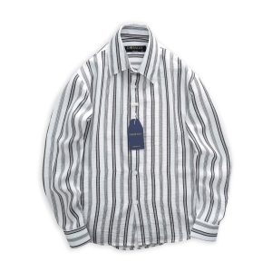 Sơ mi sọc tay dài cotton thêu DORMAX DS05 - Ảnh 9