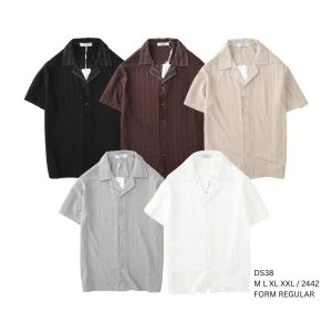 Áo sơ mi nam tay ngắn dệt kim Dormax DS38 - Ảnh 3