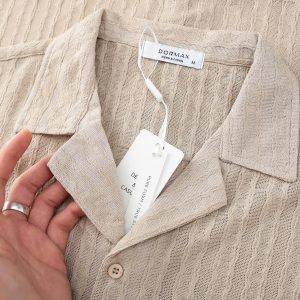 Áo sơ mi nam tay ngắn dệt kim Dormax DS38 - Ảnh 6