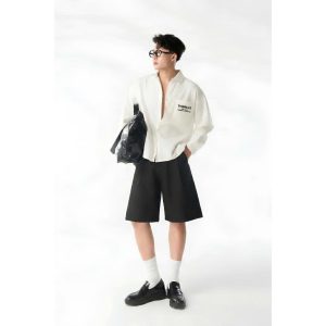 Áo sơ mi tay dài form boxy unisex 4 màu dễ mặc Dormax DS39