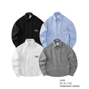 Áo sơ mi tay dài form boxy unisex 4 màu dễ mặc Dormax DS39 - Ảnh 3