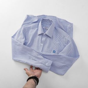Áo sơ mi nam sọc dài tay thêu chữ Dormax DS40 - Ảnh 6