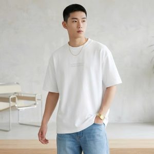 Áo thun nam cổ tròn in logo thời trang 3 màu dễ phối Dormax AT23