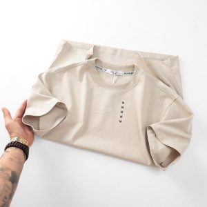 Áo thun nam cổ tròn in logo thời trang 3 màu dễ phối Dormax AT23 - Ảnh 4